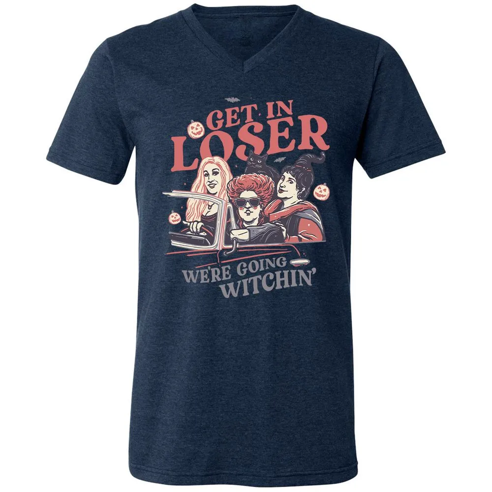 Unisex V-Neck T-Shirt - L7RGBHWS - Heather Navy - 15