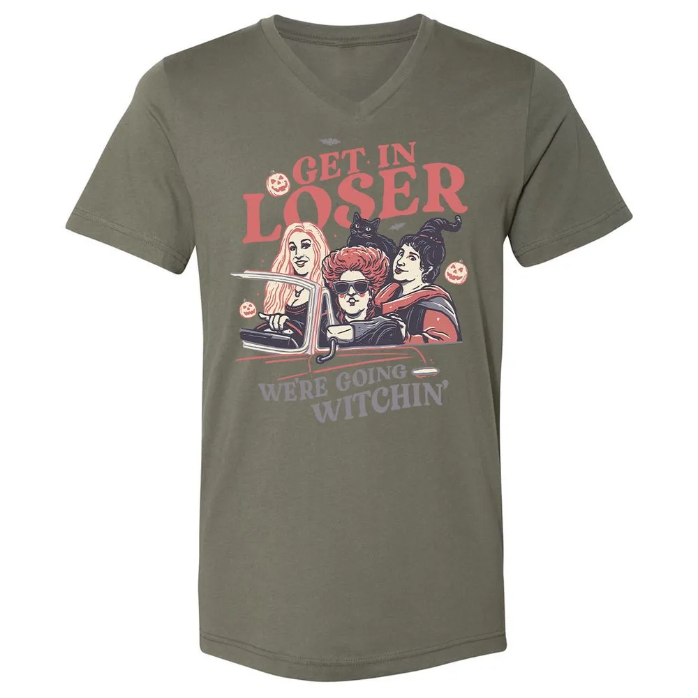 Unisex V-Neck T-Shirt - L7RGBHWS - Military Green - 10