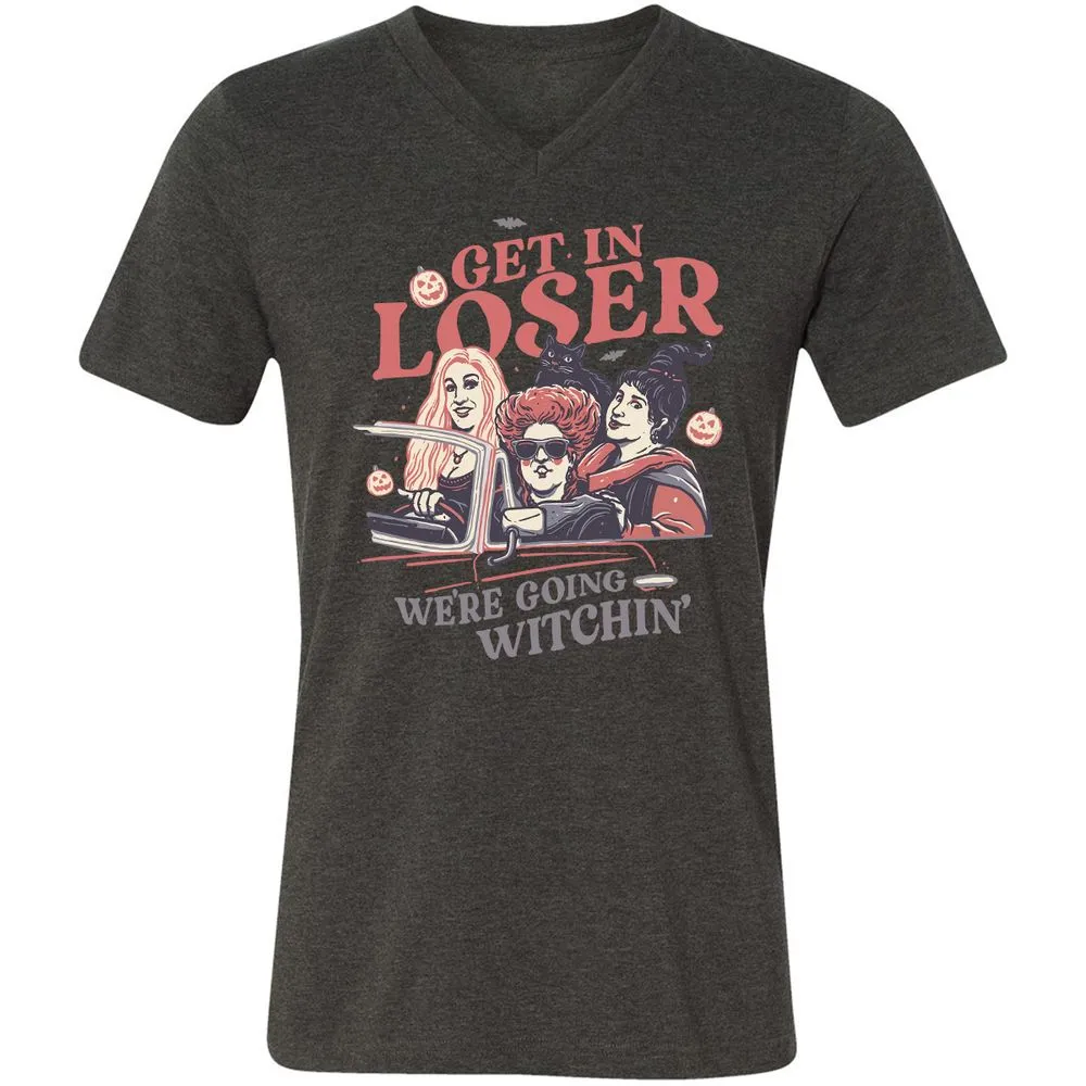 Unisex V-Neck T-Shirt - L7RGBHWS - Dark Grey Heather - 8
