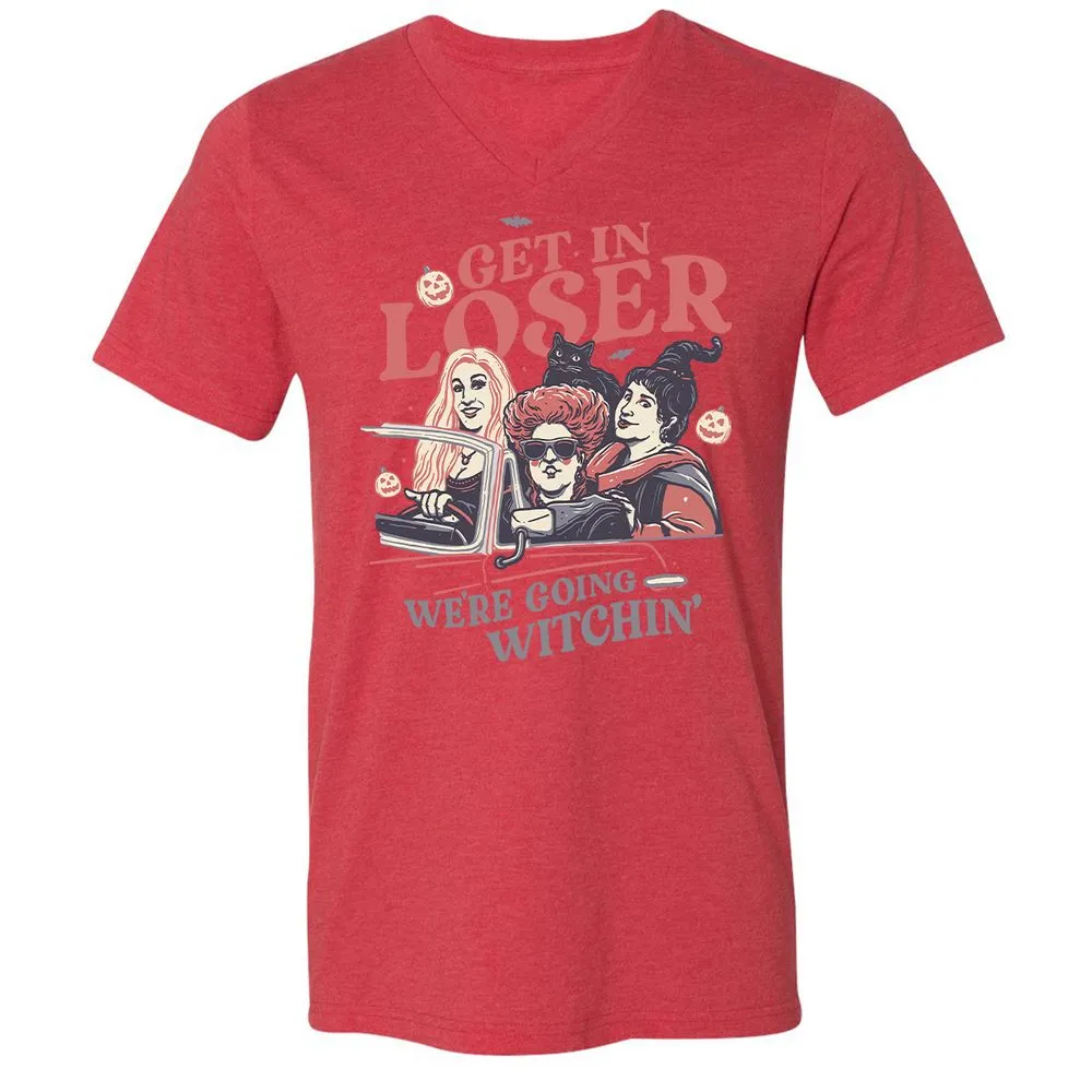 Unisex V-Neck T-Shirt - L7RGBHWS - Heather Red - 16