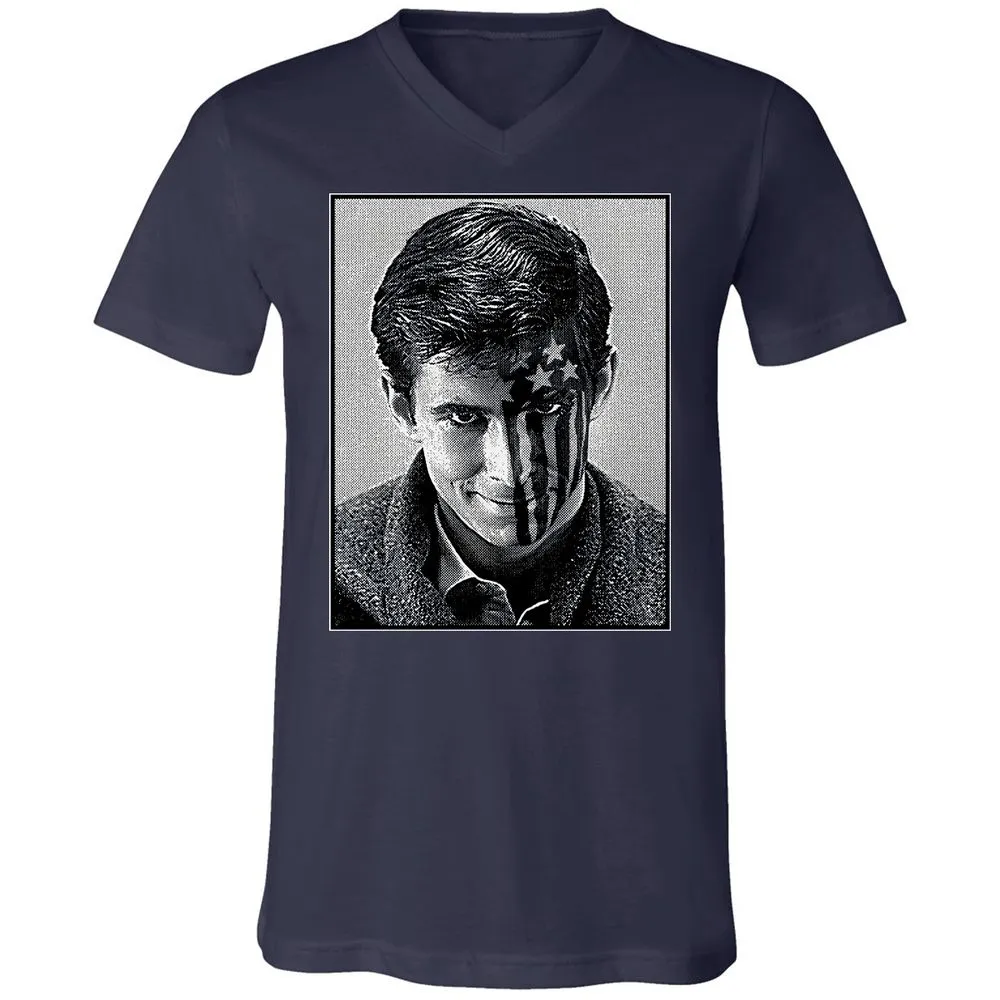 Unisex V-Neck T-Shirt - 3LGJZ4EC - Navy - 2
