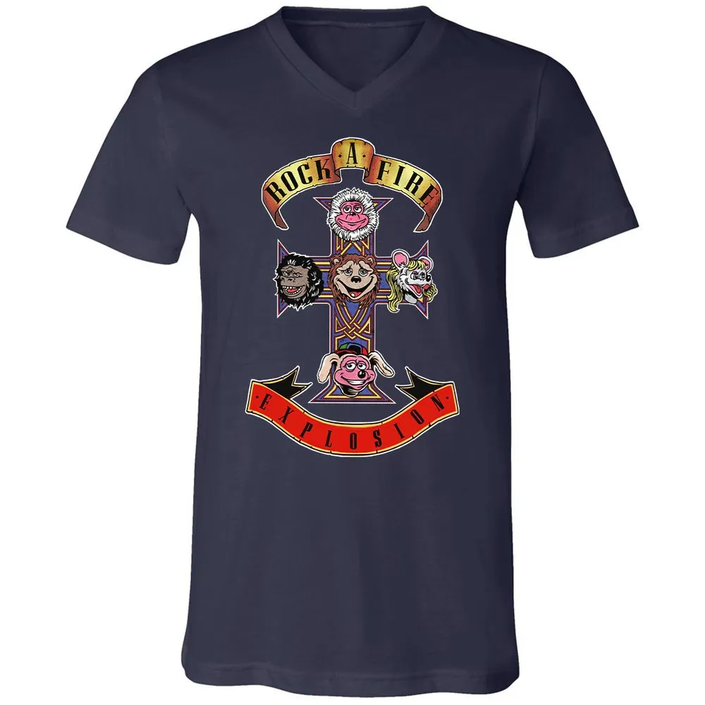 Unisex V-Neck T-Shirt - A41CELKZ - Navy - 2