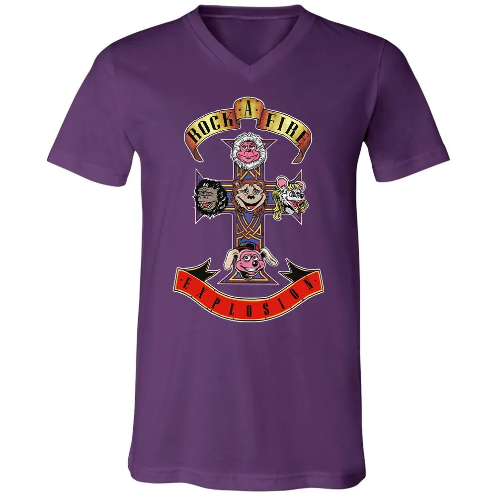 Unisex V-Neck T-Shirt - A41CELKZ - Team Purple - 9