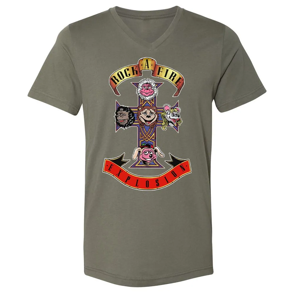 Unisex V-Neck T-Shirt - A41CELKZ - Military Green - 10