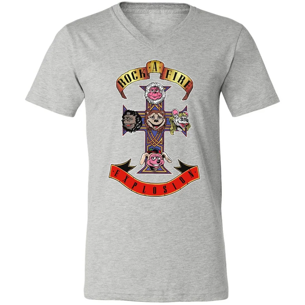 Unisex V-Neck T-Shirt - A41CELKZ - Athletic Heather - 7