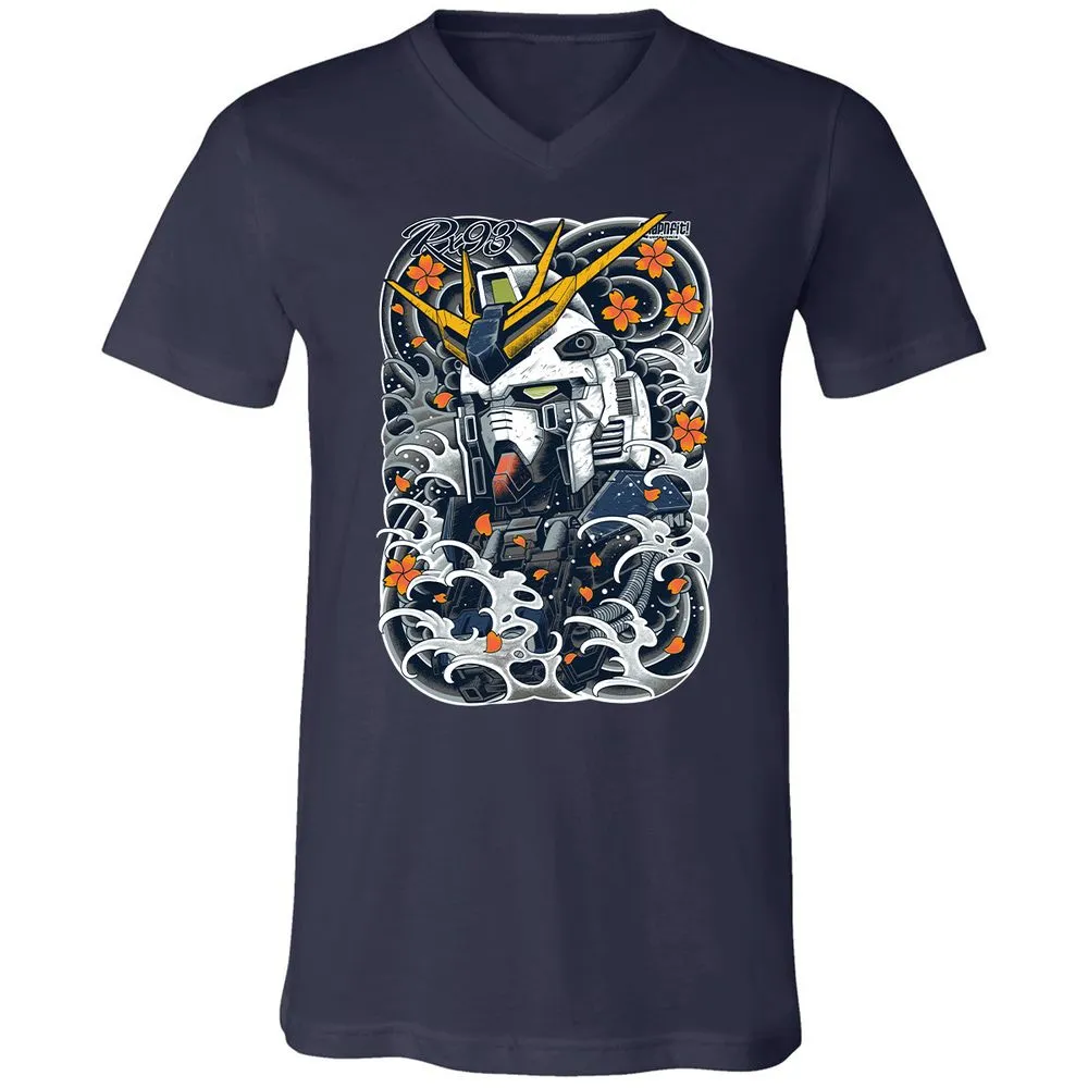 Unisex V-Neck T-Shirt - BM56QGTF - Navy - 2