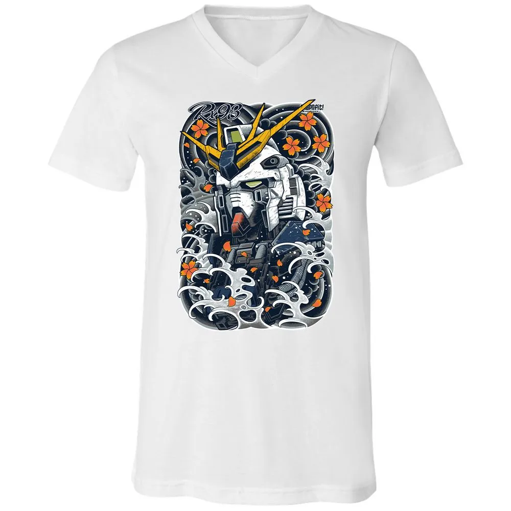 Unisex V-Neck T-Shirt - BM56QGTF - White - 5