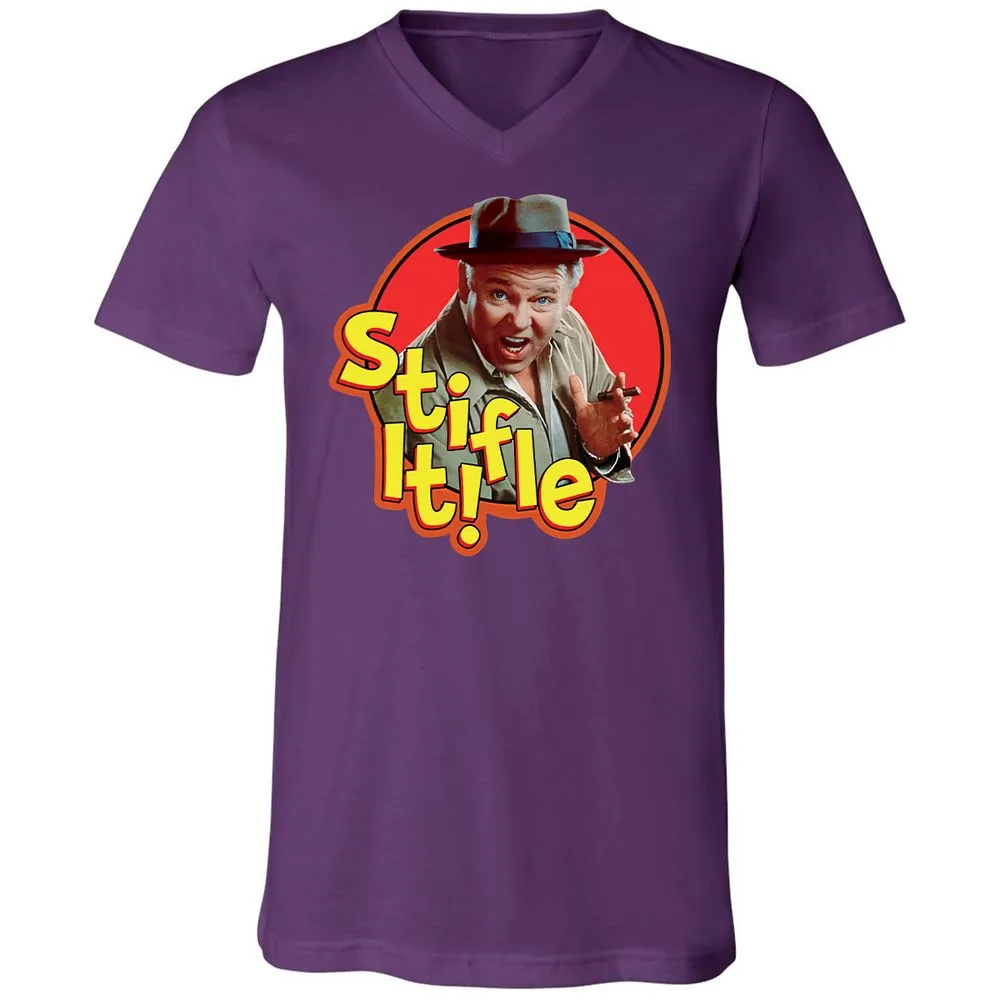 Unisex V-Neck T-Shirt - YD33ELZX - Team Purple - 9