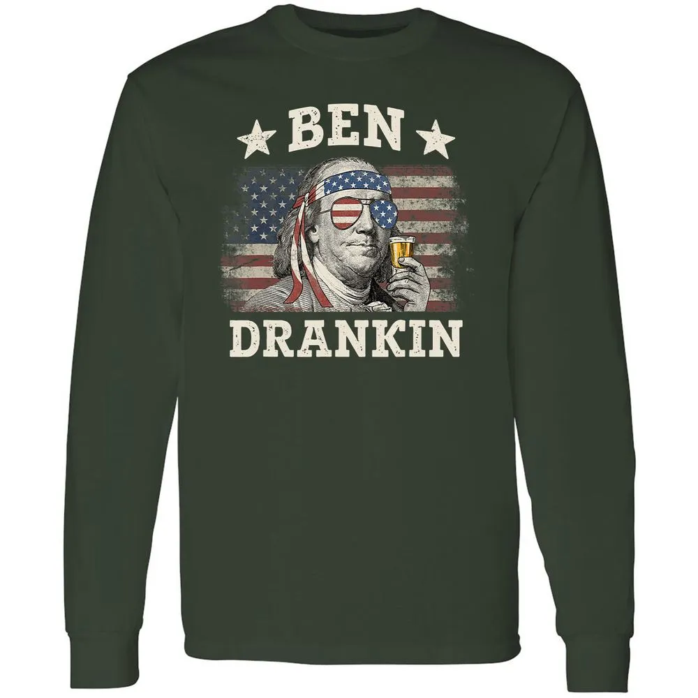 Long Sleeve T-Shirt - 44BJUVNP - Forest Green - 4