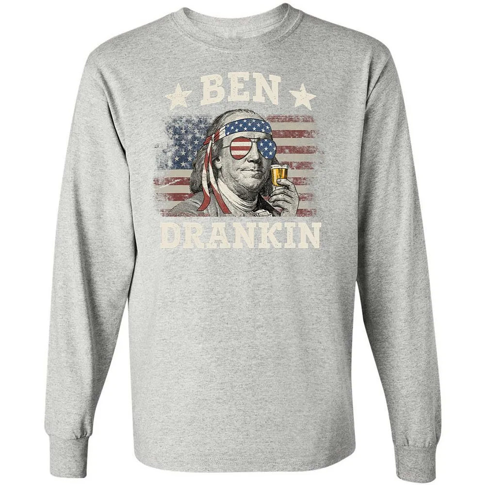 Long Sleeve T-Shirt - 44BJUVNP - Ash - 7