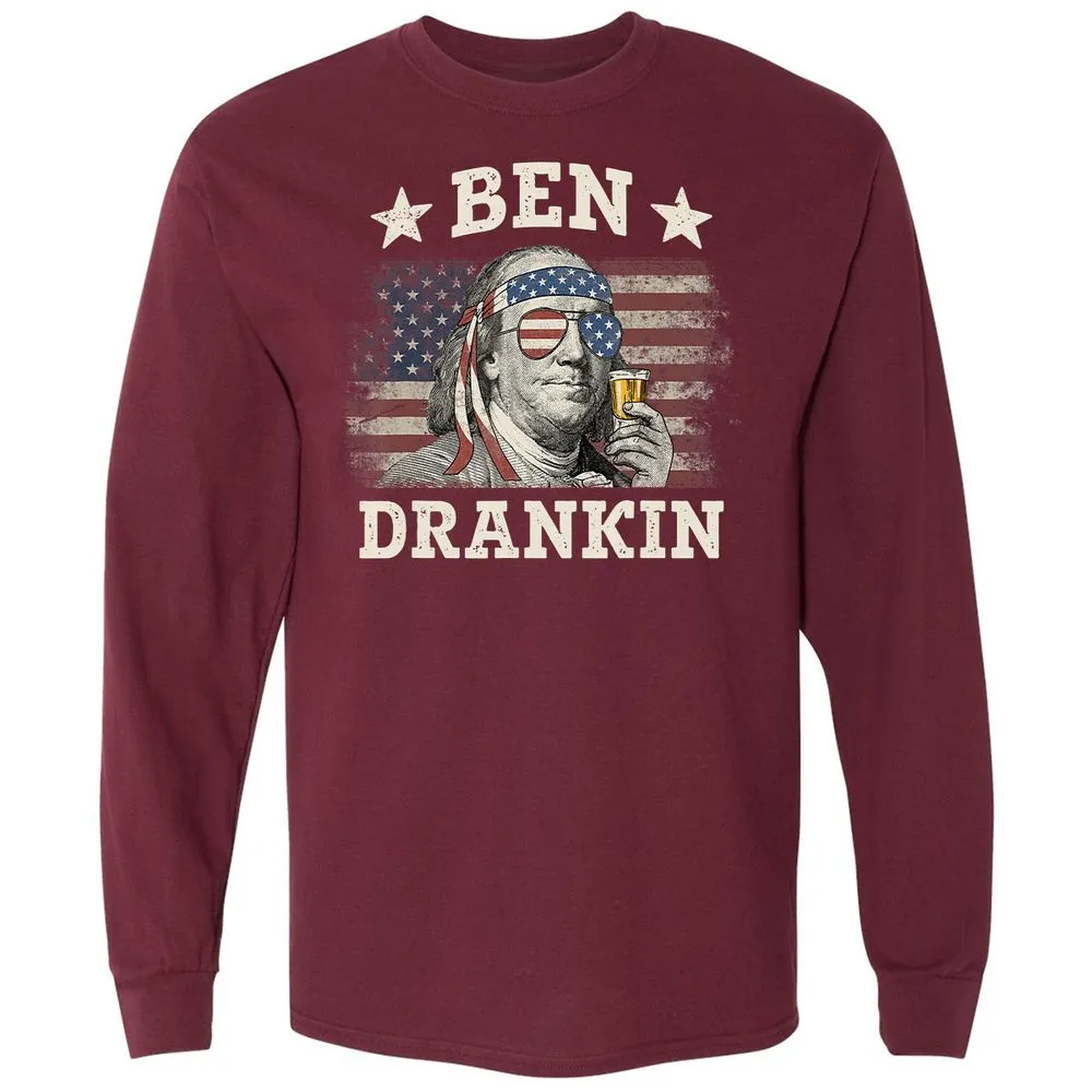 Long Sleeve T-Shirt - 44BJUVNP - Maroon - 11