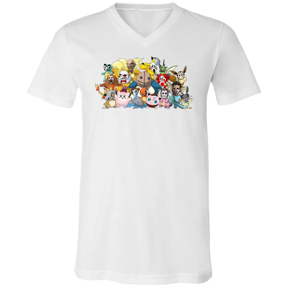 Unisex V-Neck T-Shirt - HCRBQVZ7 - White - 5