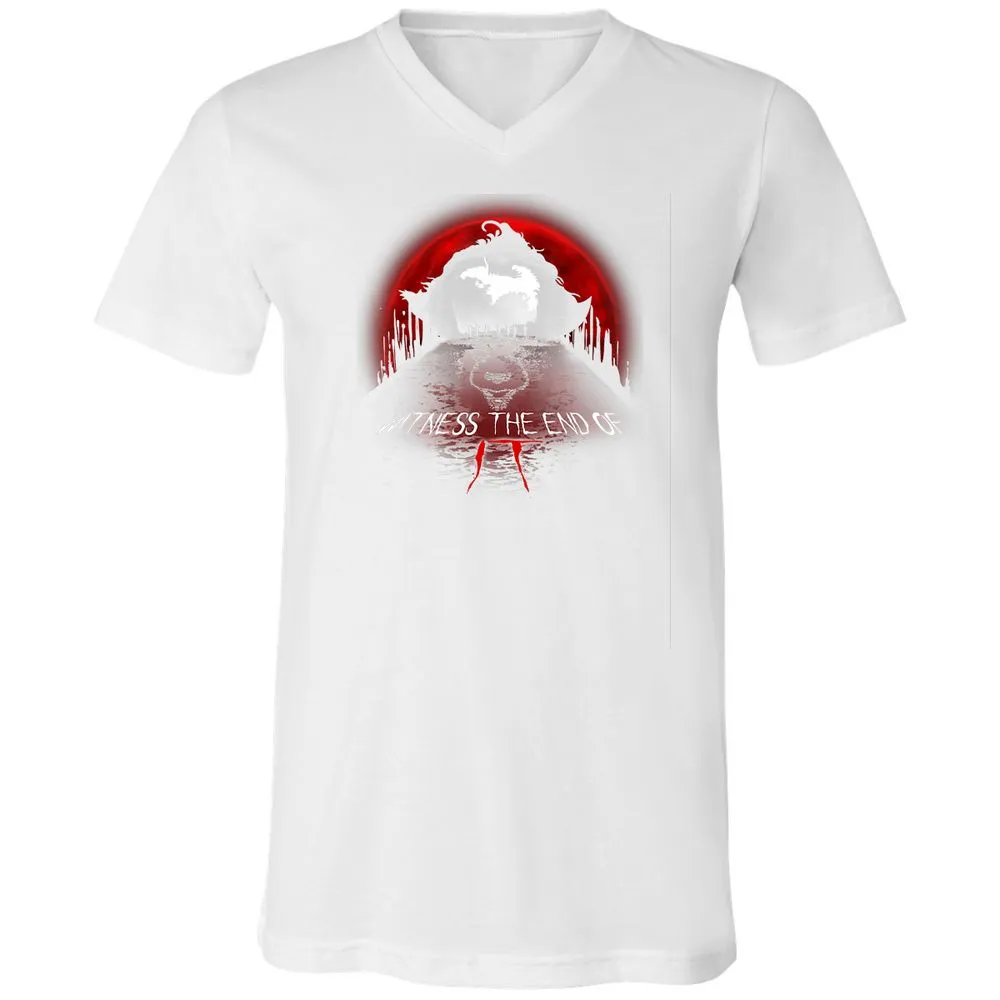 Unisex V-Neck T-Shirt - PSAMY1WP - White - 5