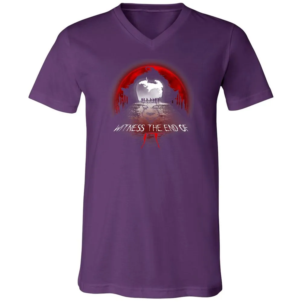 Unisex V-Neck T-Shirt - PSAMY1WP - Team Purple - 9