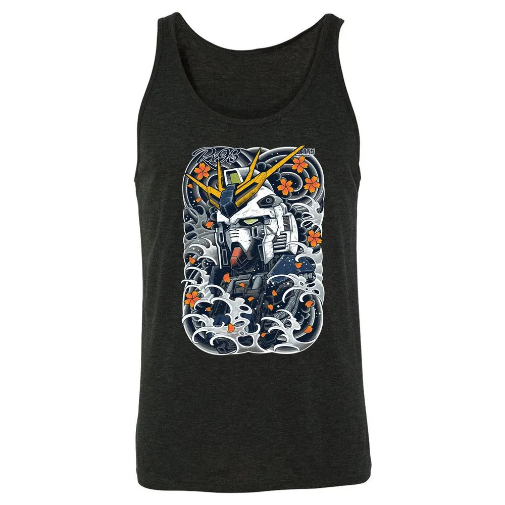 Unisex Jersey Tank - FM2EZGRL - Charcoal Black Triblend - 5