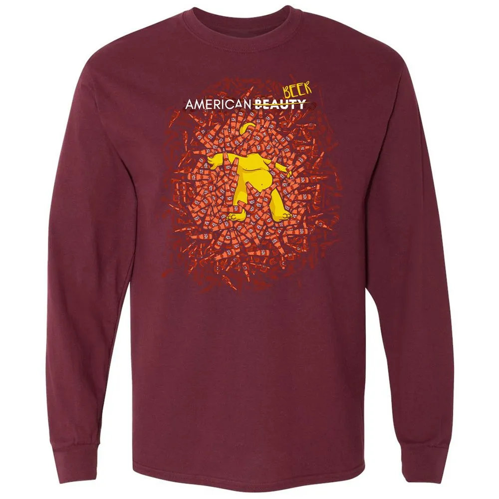 Long Sleeve T-Shirt - 9GGFJRUY - Maroon - 11