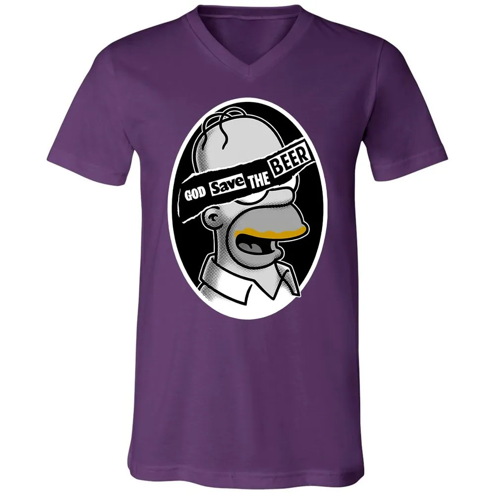 Unisex V-Neck T-Shirt - LUZ5T3XA - Team Purple - 9