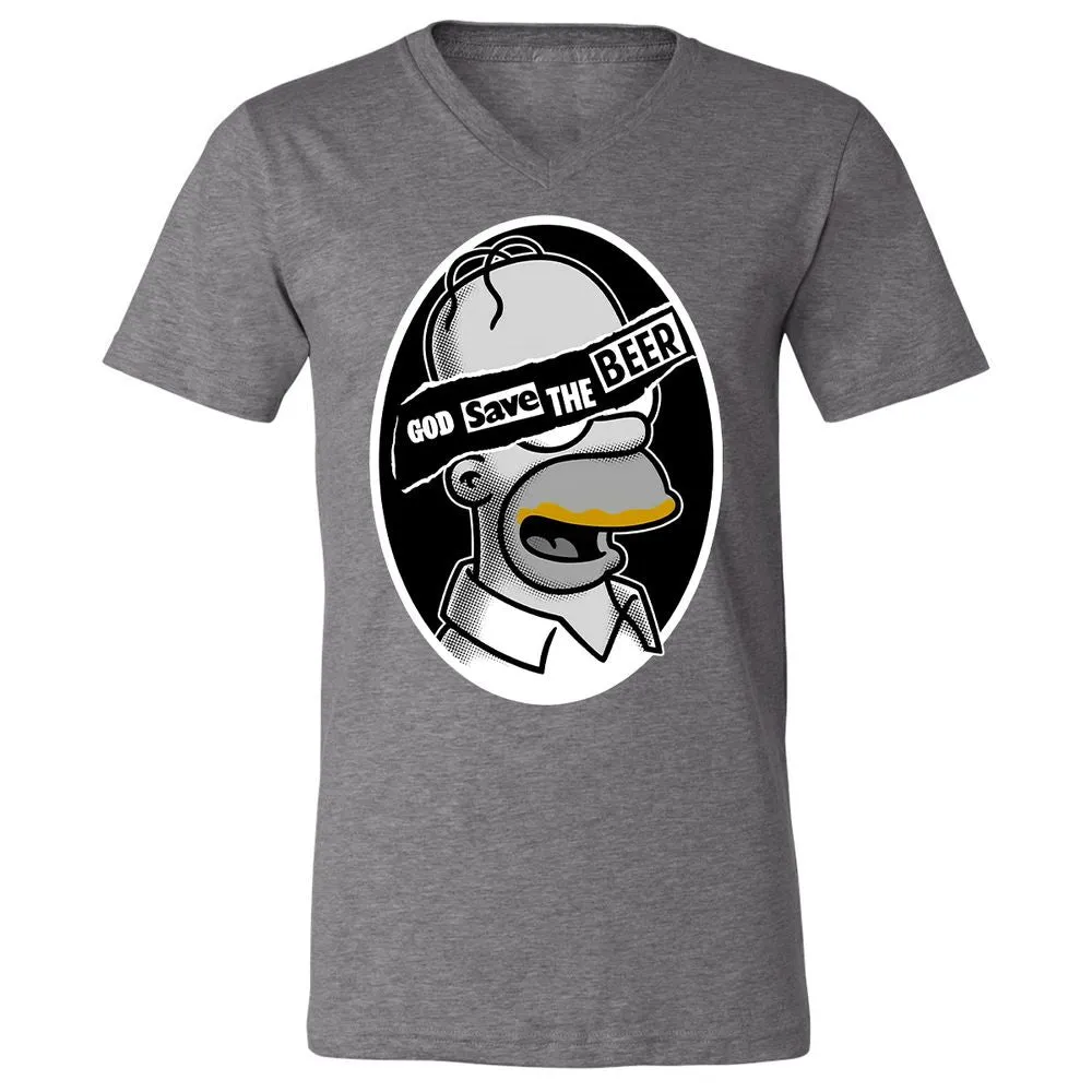 Unisex V-Neck T-Shirt - LUZ5T3XA - Deep Heather - 13