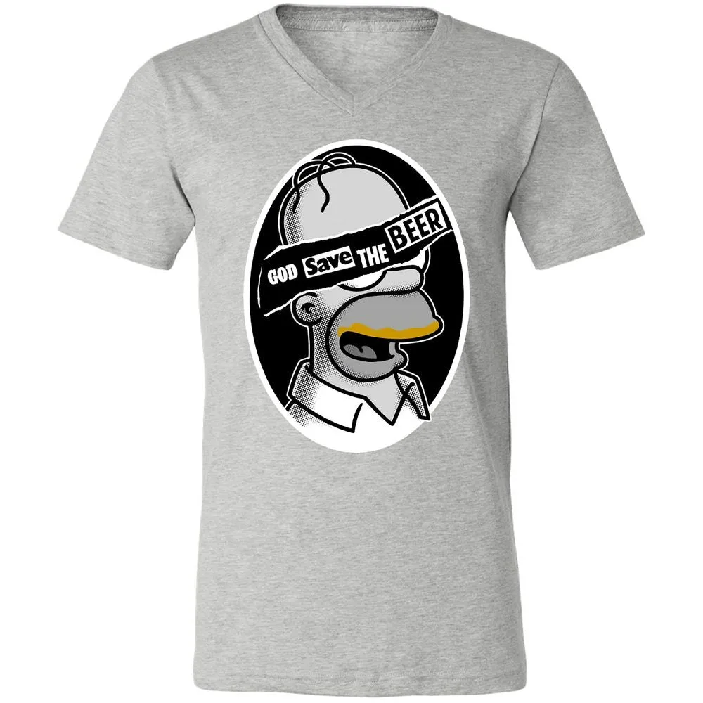 Unisex V-Neck T-Shirt - LUZ5T3XA - Athletic Heather - 7