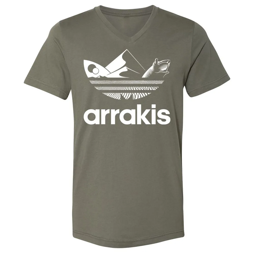 Unisex V-Neck T-Shirt - M6NLU1LR - Military Green - 10