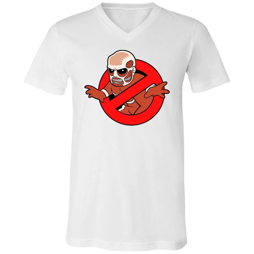 Unisex V-Neck T-Shirt - M5MQYZ7T - White - 5