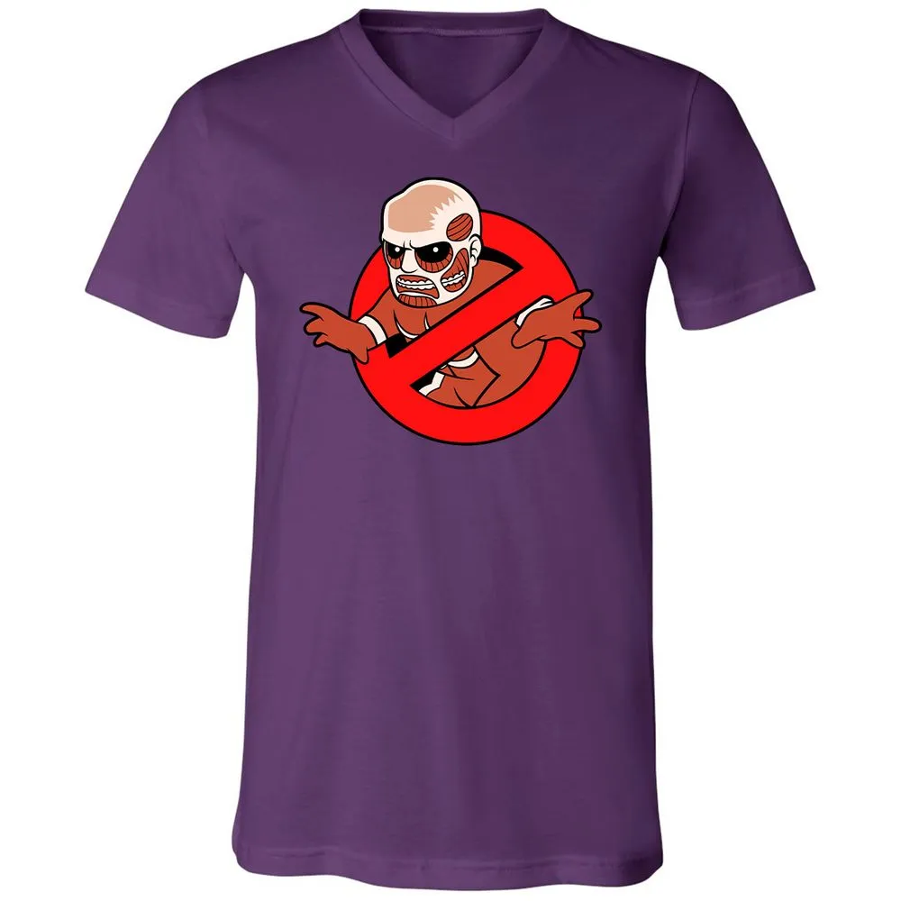 Unisex V-Neck T-Shirt - M5MQYZ7T - Team Purple - 9