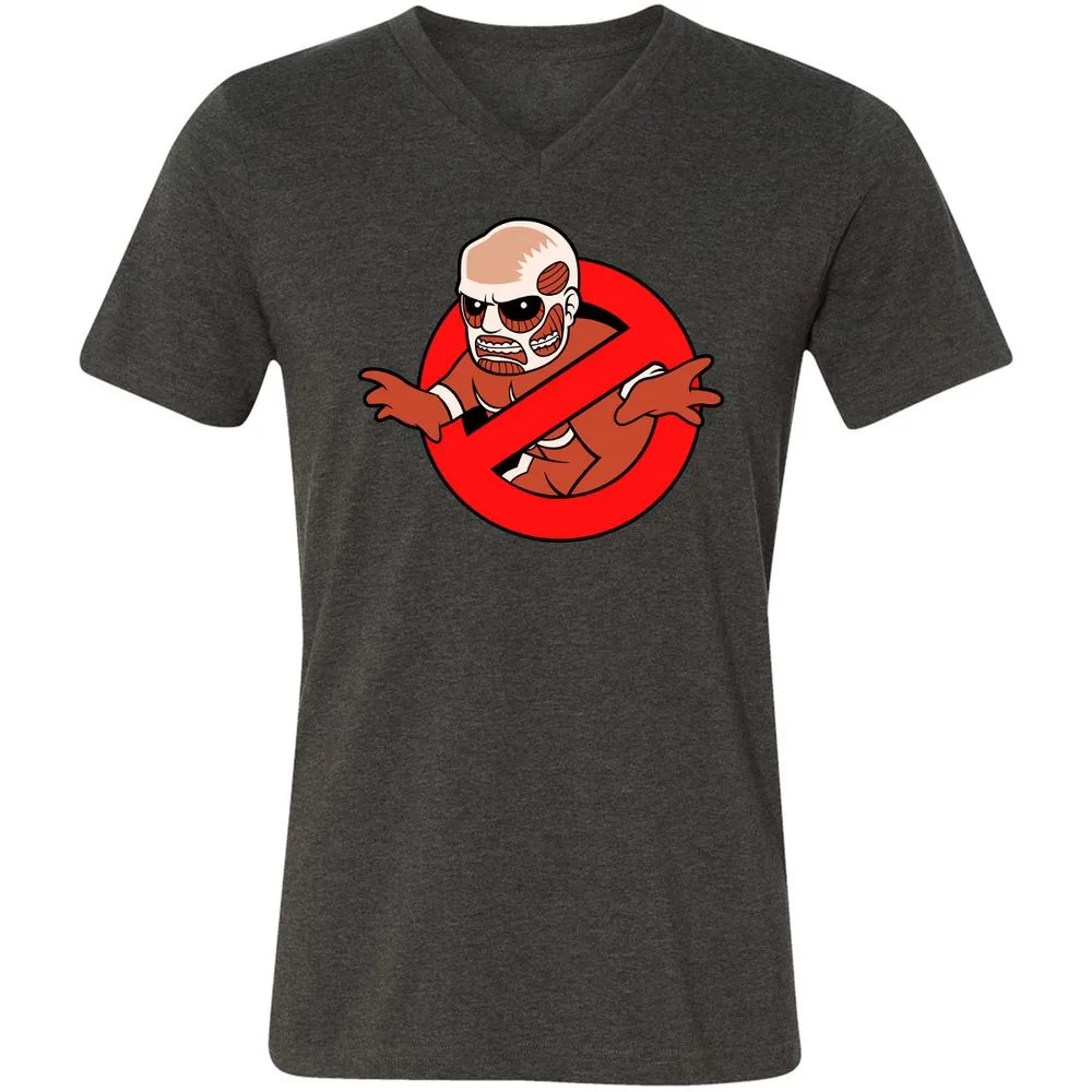 Unisex V-Neck T-Shirt - M5MQYZ7T - Dark Grey Heather - 8