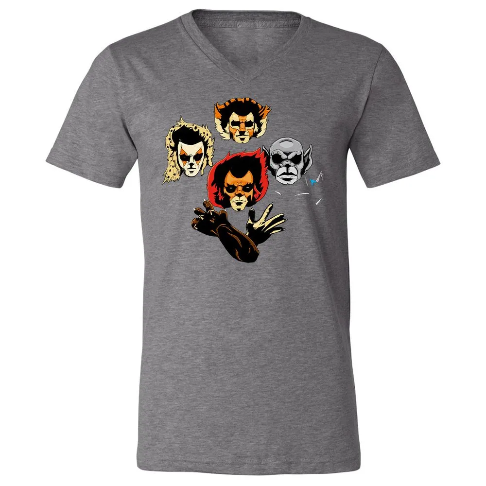 Unisex V-Neck T-Shirt - 4PLA6T9G - Deep Heather - 13