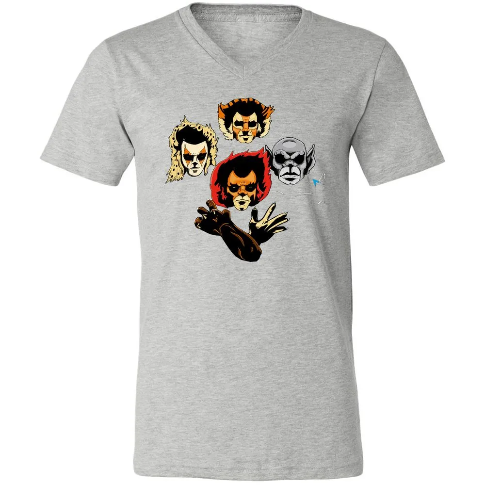 Unisex V-Neck T-Shirt - 4PLA6T9G - Athletic Heather - 7