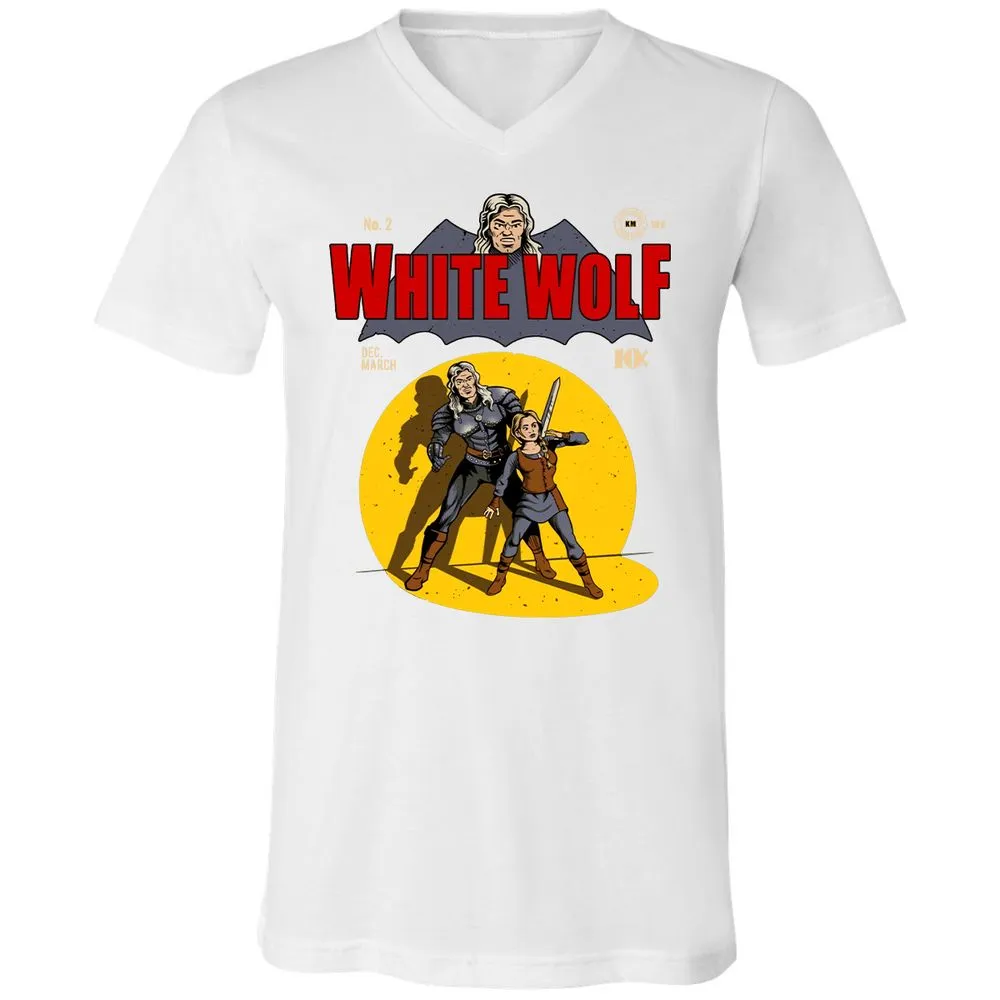 Unisex V-Neck T-Shirt - F1UYR8VV - White - 5