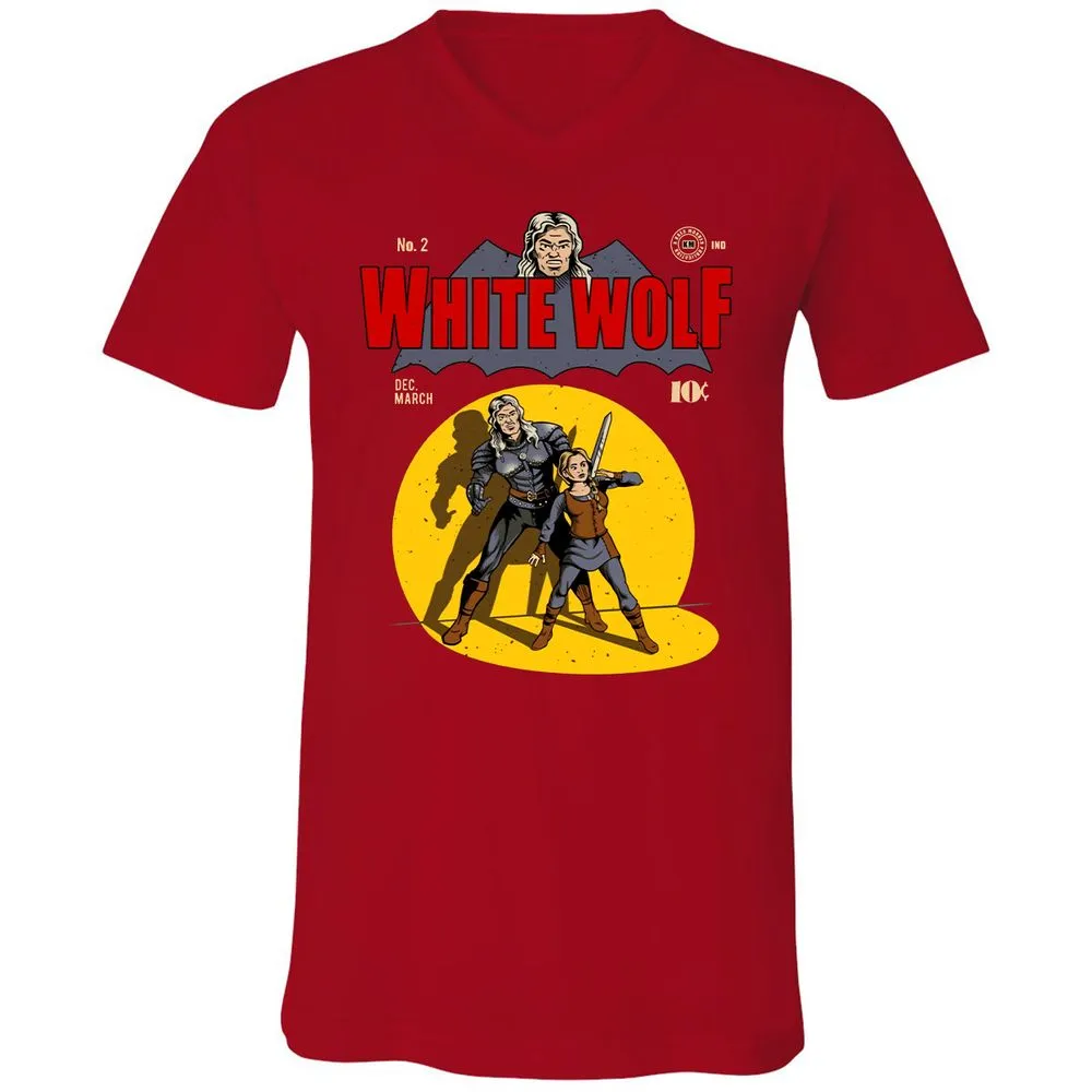 Unisex V-Neck T-Shirt - F1UYR8VV - Red - 3