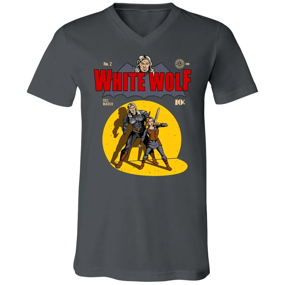 Unisex V-Neck T-Shirt - F1UYR8VV - Asphalt - 12