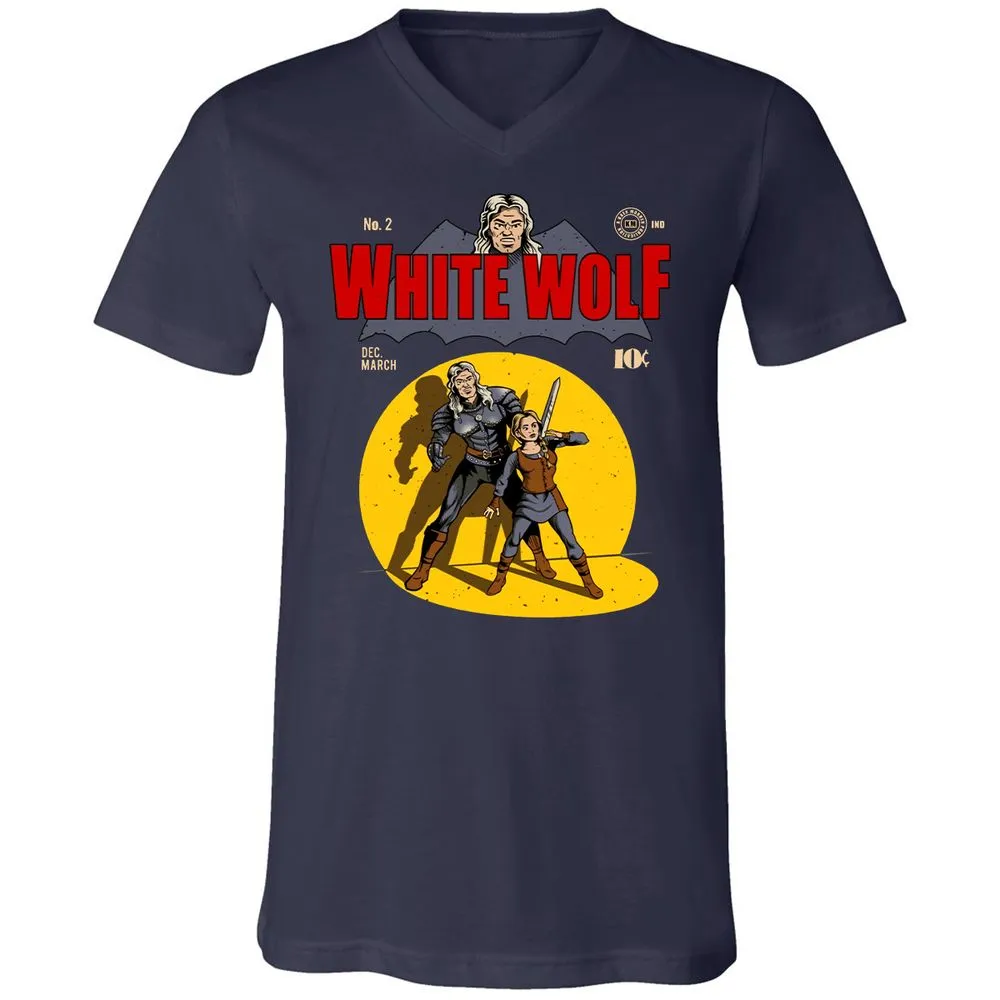 Unisex V-Neck T-Shirt - F1UYR8VV - Navy - 2