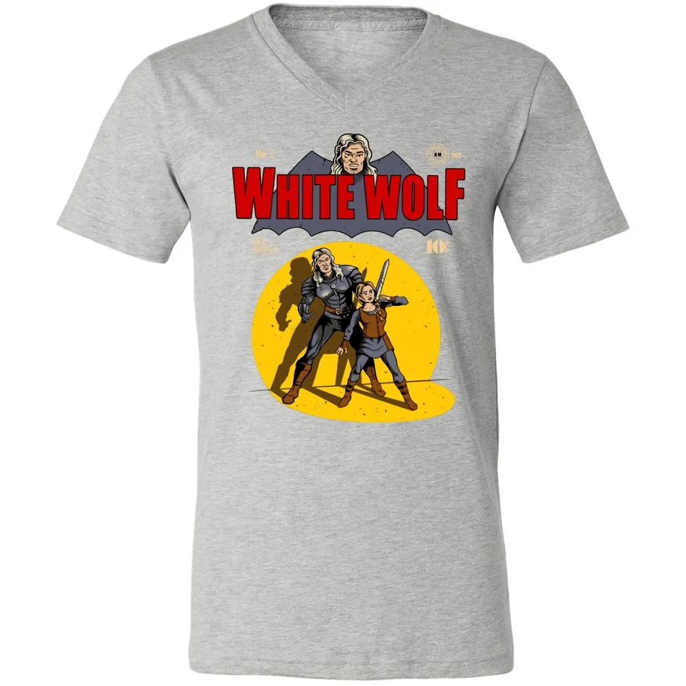 Unisex V-Neck T-Shirt - F1UYR8VV - Athletic Heather - 7