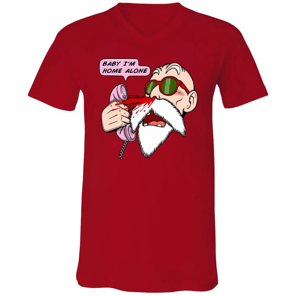 Unisex V-Neck T-Shirt - HH64NSM6 - Red - 3