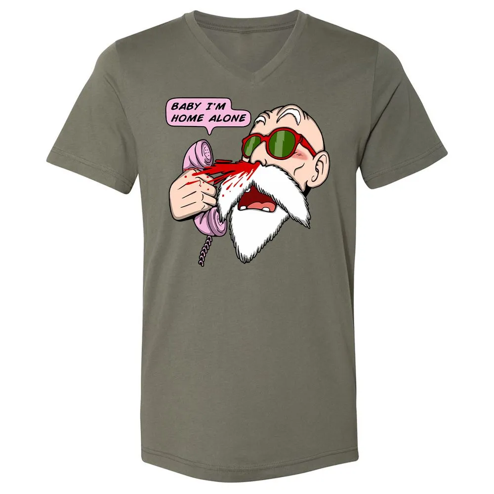 Unisex V-Neck T-Shirt - HH64NSM6 - Military Green - 10