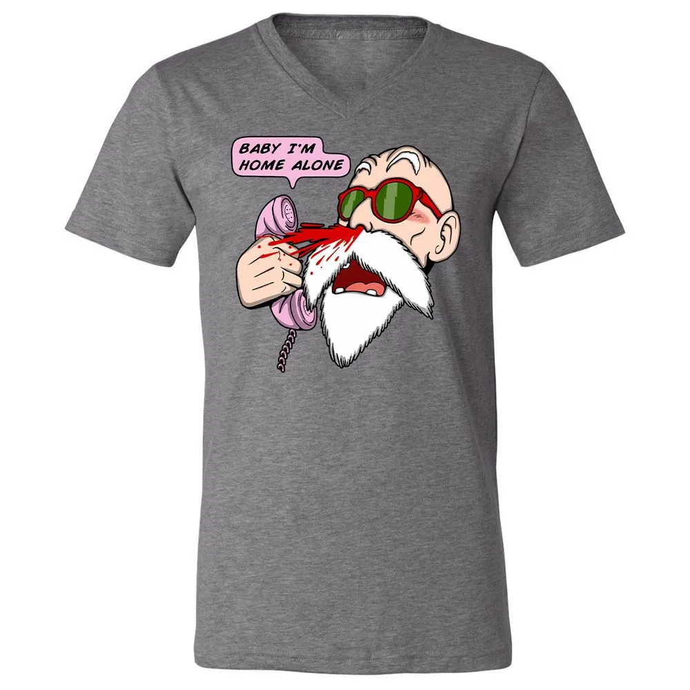 Unisex V-Neck T-Shirt - HH64NSM6 - Deep Heather - 13
