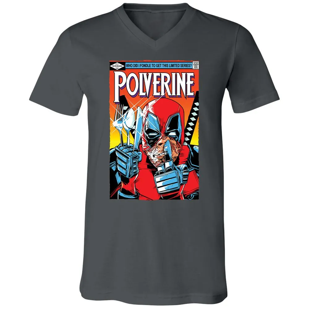 Unisex V-Neck T-Shirt - PW8G3DXL - Asphalt - 12