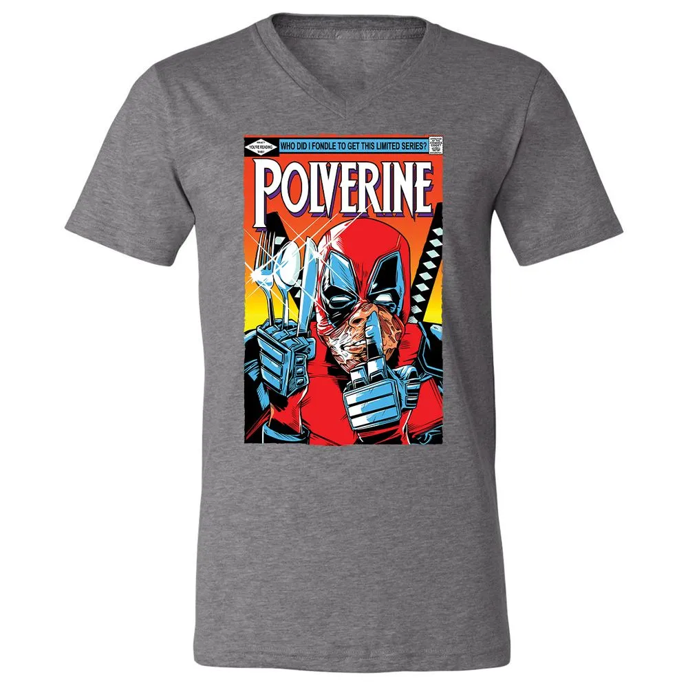 Unisex V-Neck T-Shirt - PW8G3DXL - Deep Heather - 13
