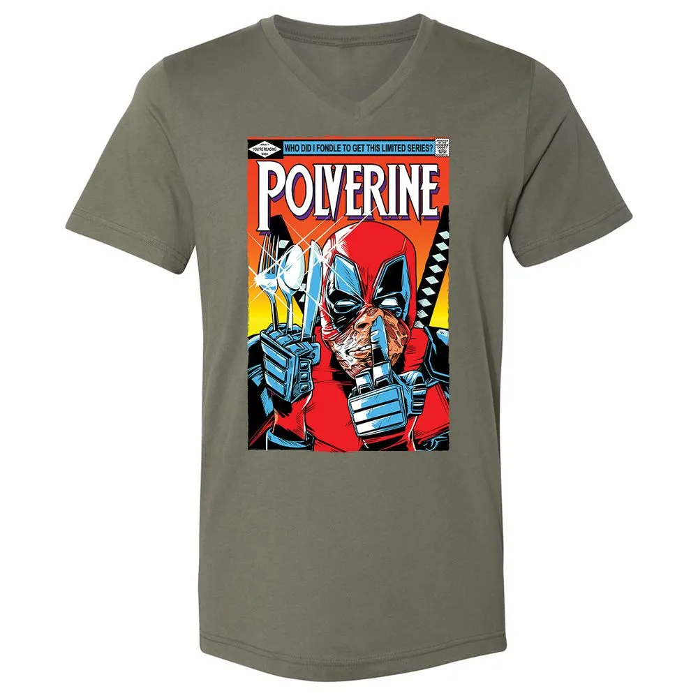 Unisex V-Neck T-Shirt - PW8G3DXL - Military Green - 10