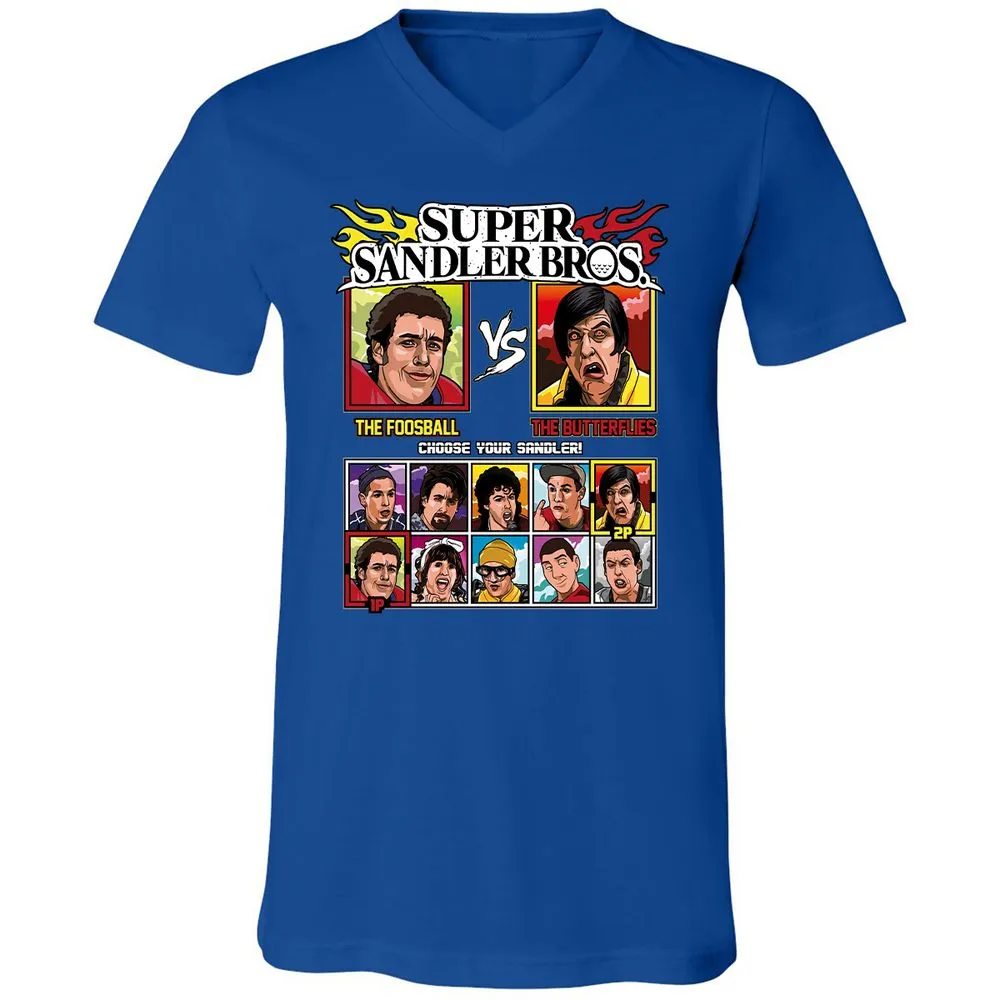 Unisex V-Neck T-Shirt - QDW3T4DG - True Royal - 4