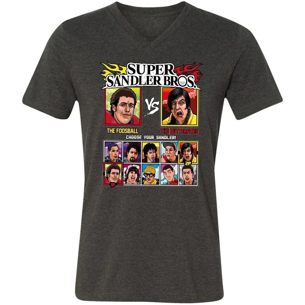 Unisex V-Neck T-Shirt - QDW3T4DG - Dark Grey Heather - 8