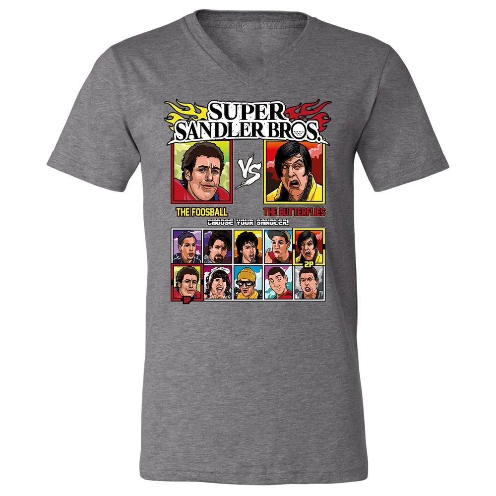 Unisex V-Neck T-Shirt - QDW3T4DG - Deep Heather - 13