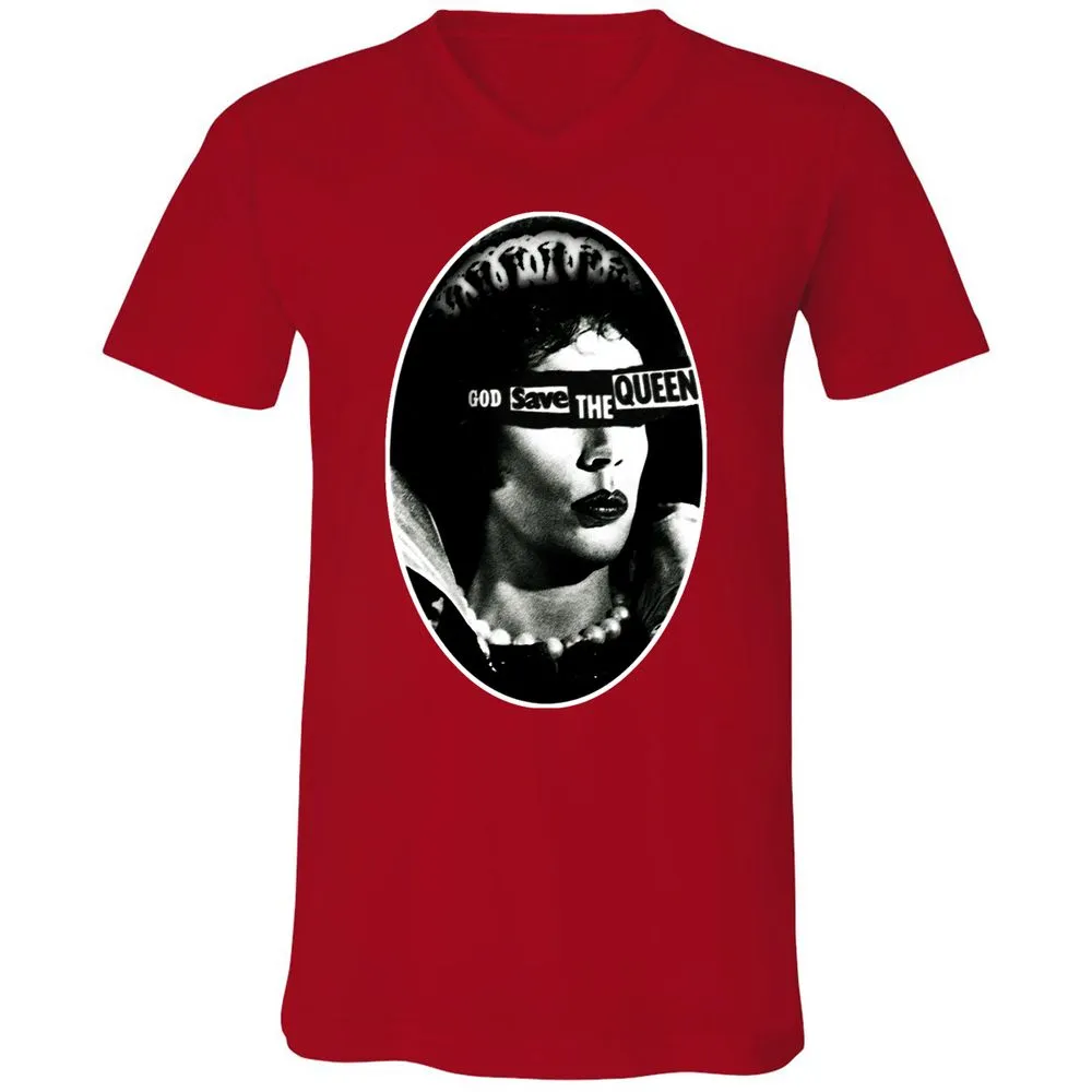 Unisex V-Neck T-Shirt - 3P9CEKJN - Red - 3