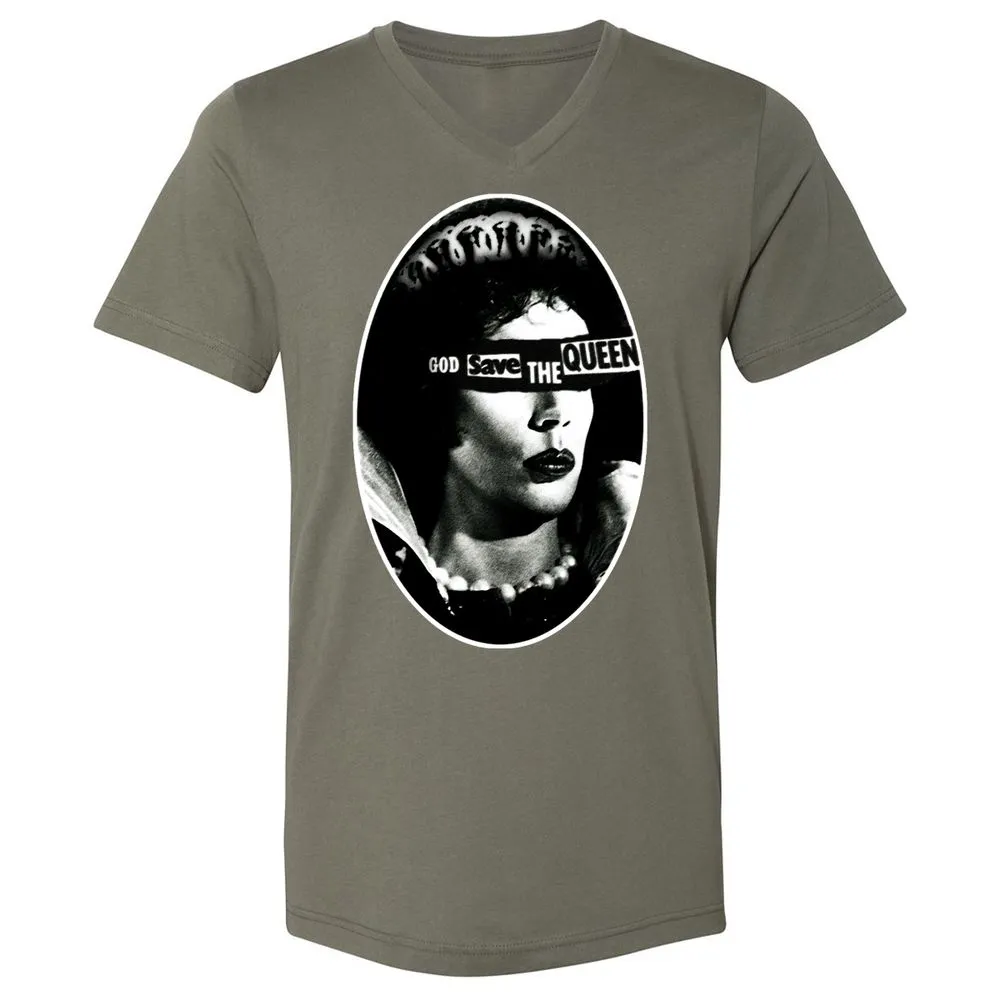 Unisex V-Neck T-Shirt - 3P9CEKJN - Military Green - 10