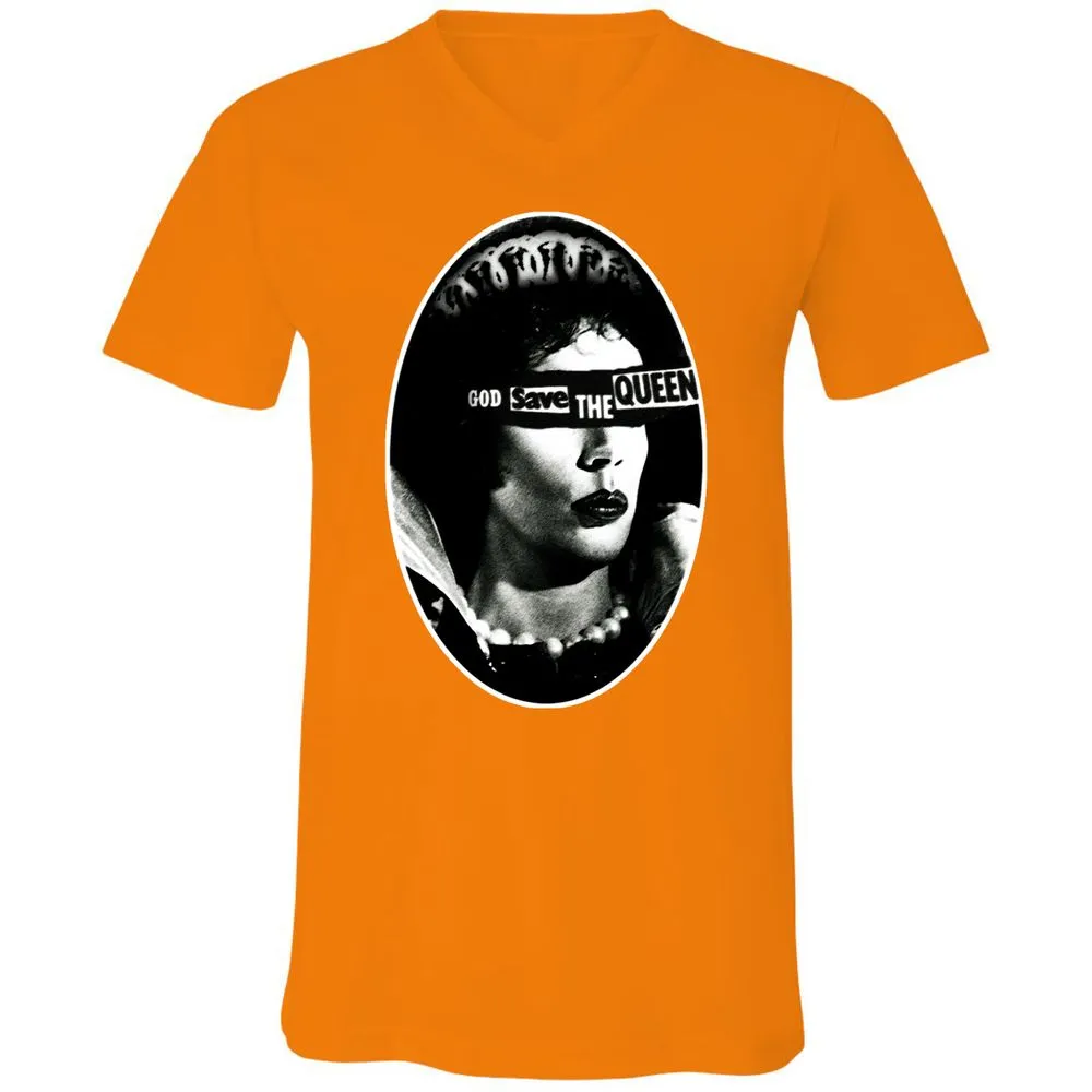 Unisex V-Neck T-Shirt - 3P9CEKJN - Orange - 11