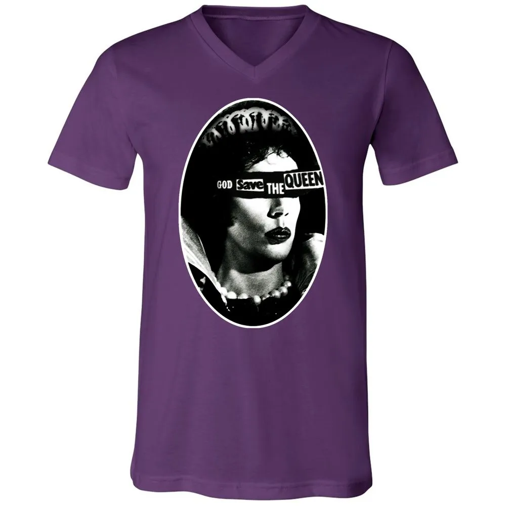 Unisex V-Neck T-Shirt - 3P9CEKJN - Team Purple - 9