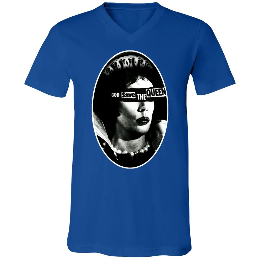 Unisex V-Neck T-Shirt - 3P9CEKJN - True Royal - 4