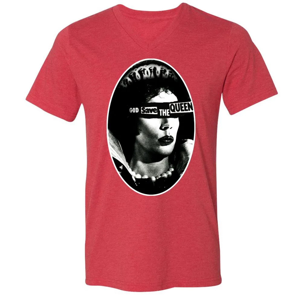Unisex V-Neck T-Shirt - 3P9CEKJN - Heather Red - 16