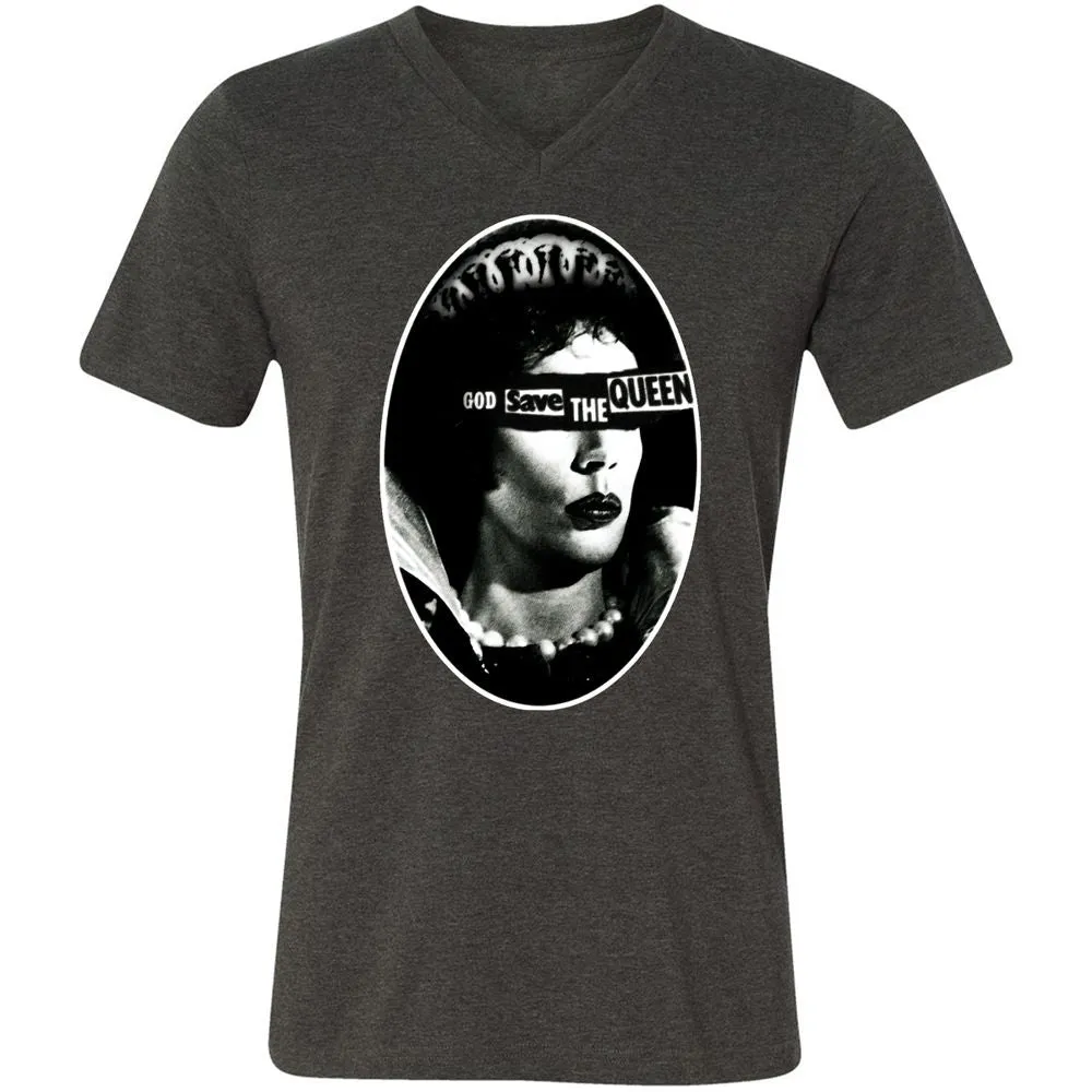 Unisex V-Neck T-Shirt - 3P9CEKJN - Dark Grey Heather - 8